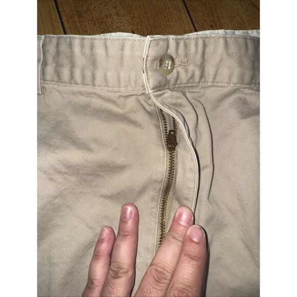 Polo Ralph Lauren Chino Pleated Shorts Men’s 38 Tan Classic Preppy Cotton - Picture 2 of 5